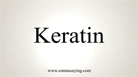 keratin pronunciation